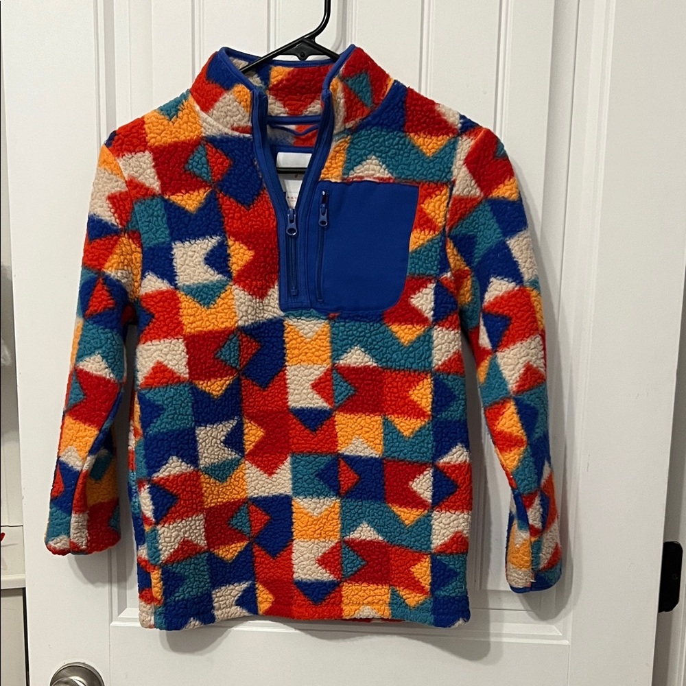 Cat & Jack Multicolor Geometric Kids Hoodie